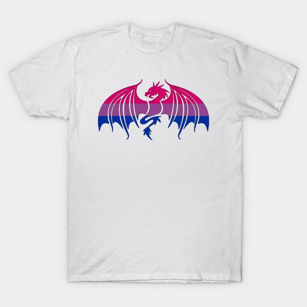 Bisexual Pride Dragon T-Shirt by EmrysMartigan